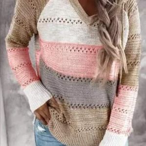 Hooded knit sweater, perfect for lake weather!